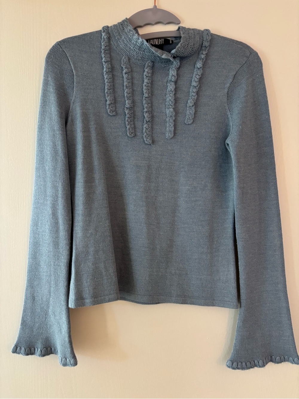 Laundry By Shelli Segal Slate Blue-Green Turtleneck Sweater